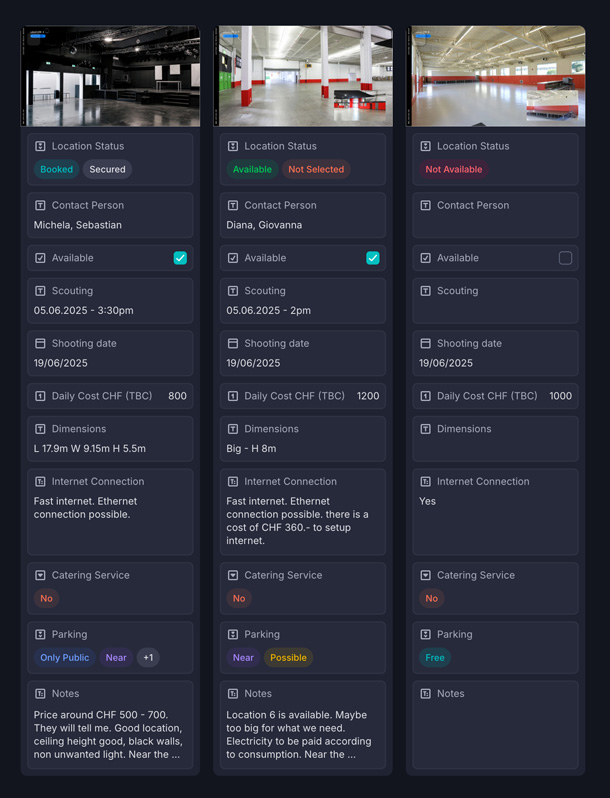 Ledfilms locations Frame.io